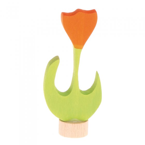 Grimm's Orange Tulip Decorative Figure