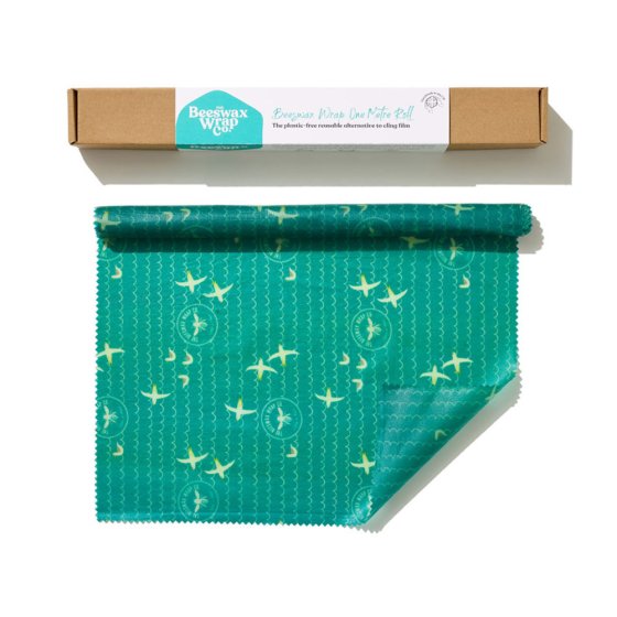 The Beeswax Wrap Company 1m reusable soar food wrap roll on a white background