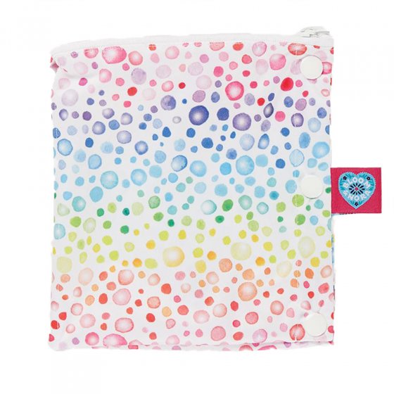 Bloom & Nora out and about period pad travel wet bag on a white background