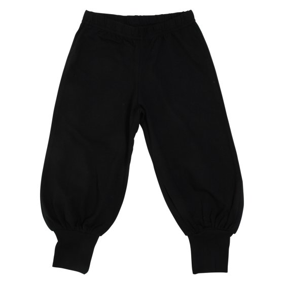 DUNS more than a fling organic cotton black baggy pants on a white background