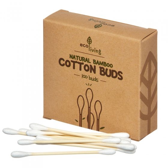 Ecoliving 100 Bamboo Cotton Buds