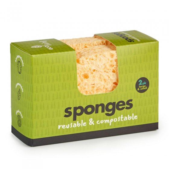 Ecoliving Compostable Sponge - 2 Pack