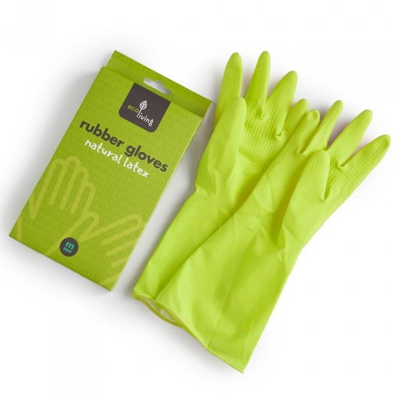 Ecoliving Natural Latex Green Rubber Gloves