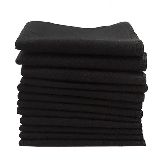 Imse Vimse Cotton Flannel 10 Reusable Wipes - Black