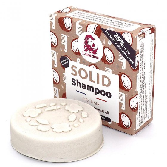 Lamazuna Solid Shampoo Dry Hair - Coconut and Vanilla