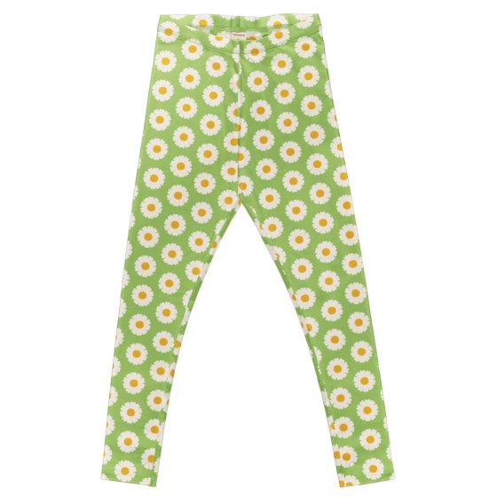 green organic cotton adult leggings with the daisy print from maxomorra