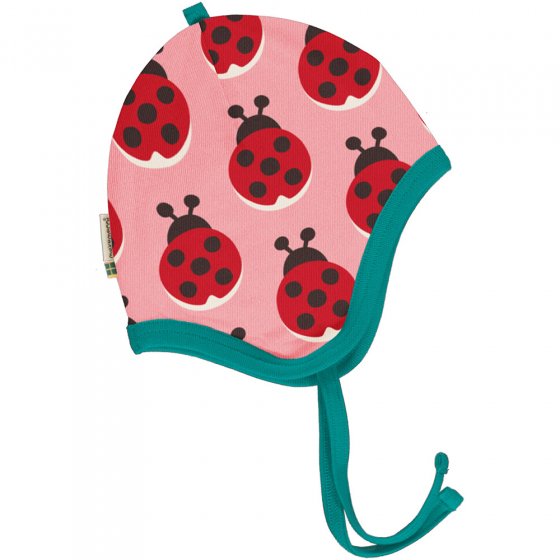 Maxomorra Velour Ladybug Helmet Hat