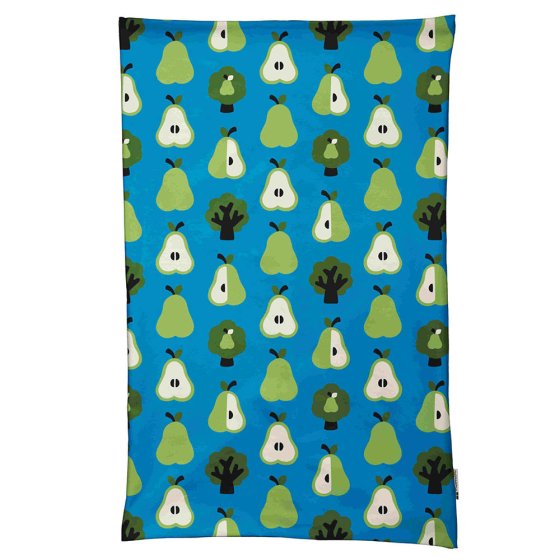 Maxomorra adults organic cotton tube scarf in the pear print on a white background