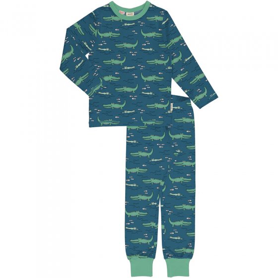 Meyadey Crocodile Water Long Sleeve Pyjama Set