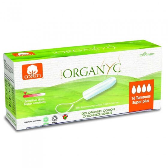 Organyc Cotton Tampons Super+ 16 Pack 
