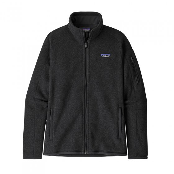 Patagonia womens black better sweater jacket on a white background