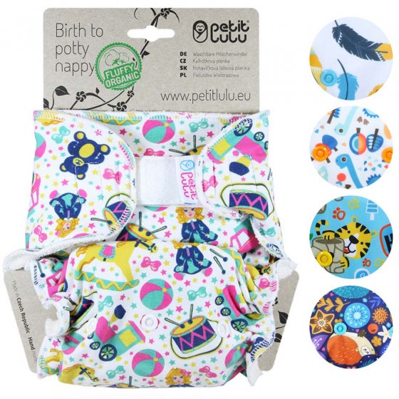 Petit Lulu One-Size Fitted Organic Nappy H&L 