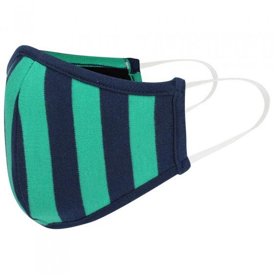 Piccalilly Kids Face Mask - Green Stripe
