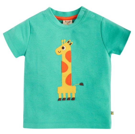 Frugi Giraffe Magic Number T-Shirt 12-18 Months