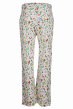 back of white pyjama bottoms with the elasticated waist and the hedgerow print from frugi