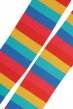 Frugi organic cotton rainbow stripe tights for kids close up