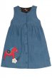 Reverse side of the Frugi eco-friendly childrens hope dress on a white background