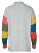 Frugi GOTs organic knit rainbow sleeve cardigan