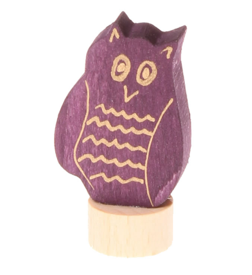 Grimm's Purple Eagle Owl Decorative Figure