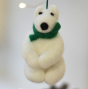 Fair Trade Felt Polar Bear Decoration by Namaste