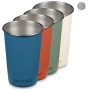 4 colourful steel cups by klean kanteen