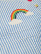 Frugi Cobolt Stripe Rainbow Godrevy Dungarees