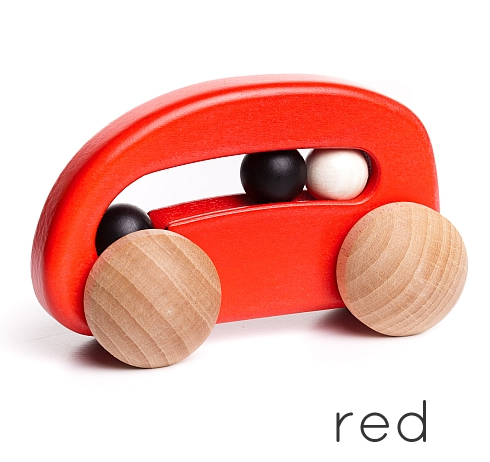 Bajo Car With Beads - Red