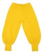 Children baggy pants in a plain warm yellow organic cotton from DUNS