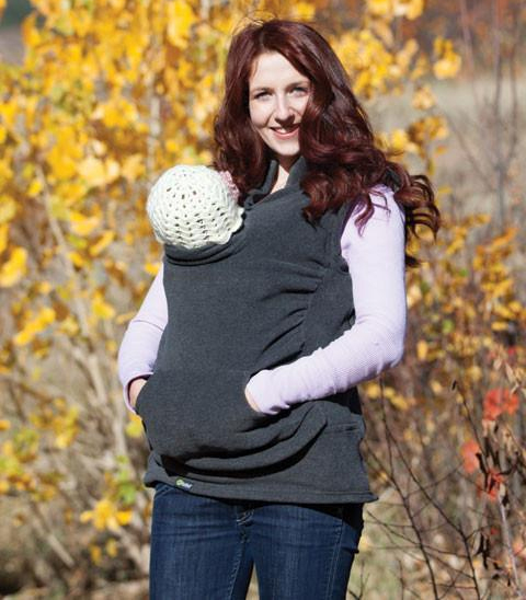 Boba Fleece Vest Baby Carrier Cover - Grey