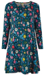 Frugi long sleeve scandi floral nichole dress for adults and maternity