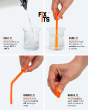 Infographic showing how to mould the FixIts plastic DIY repair strips and fix broken items