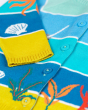 Frugi Reva Knitted Cardigan - Tropical Sea / Underwater