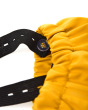 Close up of the adjustable button straps on the Frugi waterproof all in one puddle buster suit 