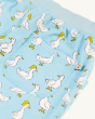 A closer view of the Frugi Children's Organic Cotton Aiden Printed Shorts - Splish Splash Ducks pocket on the back of the shorts