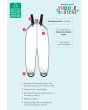 Infographic for the Frugi childrens puddle buster waterproof trousers