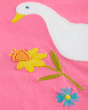 Frugi Eva Applique T-Shirt - Hibiscus / Duck