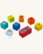 A look at each individual block in the Haba Discovery Blocks set. Each block has a different texture, rattle, jingle or colour to ignite all the senses