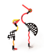 Naef Art Uris eco-friendly model kit made into a flamingo on a white background