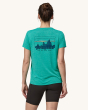 Patagonia Women's Capilene Cool Daily Graphic Shirt - 73 Skyline / Subtidal Blue X-Dye