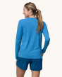 Patagonia Women's Long-Sleeved Capilene Cool Daily Graphic Shirt - Ridge Rise Moonlight / Vessel Blue X-Dye