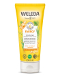 Weleda Energy Aroma Shower Gel 200ml a yellow tube of natural ginger, citronella and cedarwood  shower gel 