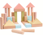 Plan Toys 40 Unit Pastel Blocks