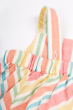 Close up of the back of the straps on the Frugi Stripe dress Beach Party Dress 