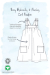 Frugi adults maternity and nursing berry cord pinafore infograph