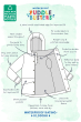 Infographic showing details of the Frugi children's Waterproof Puddle Buster Coat