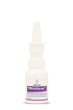 Weleda Rhinodoron Nasal Spray 20ml. With soothing organic aloe vera to moisturise and protect, in a natural saline solution, for adults, children and babies. White spray bottle on a white background.