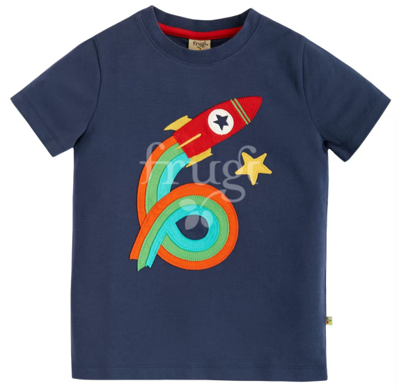Frugi Rocket Magic Number T-Shirt 6-7 Years