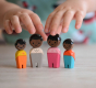 Plan Toys Black Skin, Black Hair Family PlanWorld 