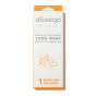 Cardboard box for the Abeego plastic-free reusable beeswax food wrap on a white background