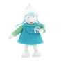 Ambrosius winter girl dwarf figure with white skin stood on a white background